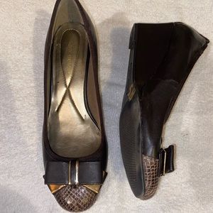 Wedge Snakeskin Heel